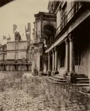 Eugène Atget, Cour Ovale, Fontainebleau, c. 1905, Albumen print