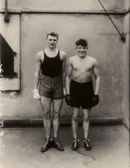 Boxer by August Sander, 1929, Posthumous gelatin silver print on Agfa paper, printed 1976 by Gunther Sander, sold May 2017