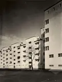 Werner Mantz, Bebauung an der Boltensternstraße, Naumann-Siedlung, Köln-Riehl, 1929/30, Vintage, gelatin silver print