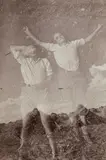 Albert Hennig, Die zwei Kumpels (double exposure), 1931, Vintage gelatin silver print