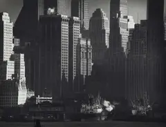 Downtown Manhattan waterfront by Andreas Feininger, c. 1947, Gelatin silver print, printed probably 1970s, sold May 2017