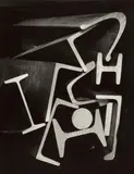 Ludwig Windstosser, Profile, 1952/53, Vintage ferrotyped gelatin silver print on Agfa-Brovira paper
