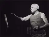 André Villers, Shooting of 'Le mystère Picasso' by Henri-Georges Clouzot, Studios de la Victorine, Nice