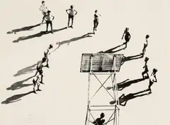 Will it go in? by Janos Szasz, c. 1969, Vintage ferrotyped gelatin silver print, sold May 2017