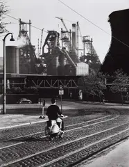 Rudolf Holtappel, Hochöfen der Hüttenwerke, Oberhausen, 1960, Gelatin silver print, printed