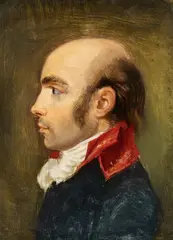 Andrea Appiani, Portrait of General Maurus Meyer de Schauensee in Profile, Oil on panel