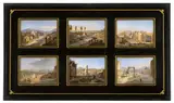 Frans Vervloet, Twelve Views of Pompei, Oil on panel. Each