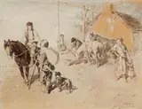 Gregor von Bochmann, A Horse Drinking