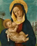 The Virgin and Child by North Italian School active around 1500 in Lombardy, Oil on panel, sold May 2017