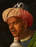 Venetian School, circa 1500, Depiction of Caspar, one of the Three Magi, Oil on panel (parquetted)