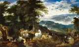Jacob Savery, I, Orpheus Charming the Animals and Trees with his Song, Oil on panel