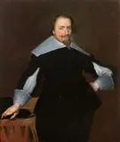 attributed to Johann de Pay, Portrait of a Gentleman with a White Collar, Oil on canvas (relined)