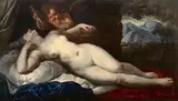 Sleeping Venus with Cupid by Italian School c. 1660 Venetian School, Oil on canvas (relined), offered May 2017