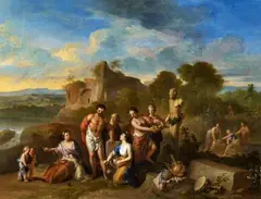 Gerard Hoet, Landscape with a Mythological Scene, Oil on panel