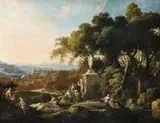 Pierre-Antoine Patel, Women Worshipping a Statue of Ceres, Oil on canvas (relined)