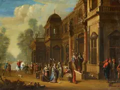 Jakob Ferdinand Saeys, Solomon and the Queen of Sheba, Oil on canvas