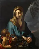 copy after Francesco Trevisani, The Virgin Mary with the Arma Christi, Oil on canvas (relined)