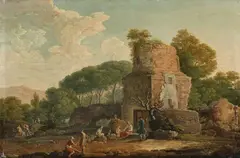 Carlo Bonavia, A Grand Tour through South Italy, Oil on canvas (relined)