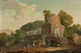 Carlo Bonavia, A Grand Tour through South Italy, Oil on canvas (relined)