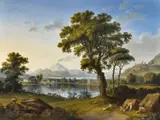 Jacob Philipp Hackert, Landscape with Sicilian Temples, Oil on canvas (relined)
