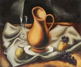 Amadé (Amadeus) Barth, Stillleben, 1921, Oil on hardboard