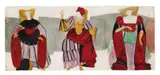 Fyodor Fedorovsky, "Faust. Three Women's Costumes", Gouache and tempera, partially washed, over pencil on machine-made laid paper