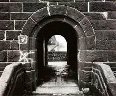 Tomas Riehle, Eisenbahnbrücke Urmitz - Engers, 1995, 2 gelatin silver prints