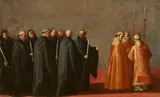 The Procession by in the manner of Bartolomé Carducci (Carducho), Oil on canvas (relined), offered Mar 2017