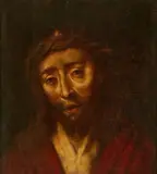 follower of Aelbert Bouts, Christ as the Man of Sorrows, Oil on panel