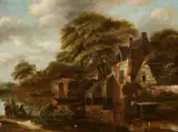Klaes (Nicolaes) Molenaer, River Landscape, Oil on panel, mounted on a newer panel
