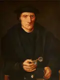 Netherlandish School, 2nd half 16th century, Portrait of Arnoldus van Velthem, Oil on panel