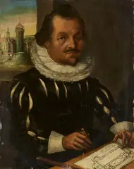 attributed to Lorenz Strauch, Portrait of the Master Builder Valentin Kaut Portrait of Magdalena Kaudin, Oil on copper. Each