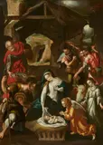 The Adoration of the Shepherds by South German School, early 17th century, Oil on panel, sold Mar 2017
