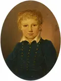 Portrait of Karl Thielmann as a Child by German School early 19th century, Oil on copper, offered Mar 2017
