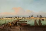 Anton Diezler, A View of Cologne, Oil on hardboard