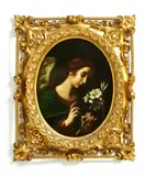 Antoine-Sébastien Falardeau, The Angel of the Annunciation after Carlo Dolci, Oil on canvas