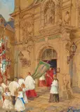 Carl Rüdell, Corpus Christi Procession before St. Maria in Schnurgasse