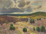 Landscape in the Eifel by Fritz von Wille, Oil on canvas, sold Mar 2017