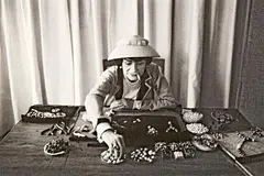 Mark Shaw, Coco Chanel creates jewelry in her workroom, Posthumous pigment print (Giclée print) on Hahnemühle paper. Edition stamp, therein signed and editioned by David Shaw in pencil on the verso