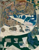 Joseph Fassbender, Ehrung an die Pappkameraden II, 1964/1967, Oil on canvas
