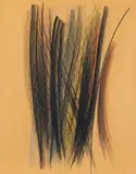 Hans Hartung, Untitled, 1958, Pastel and charcoal on card
