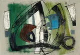 Rolf Cavael, 51/232, 1951, Mixed media on card
