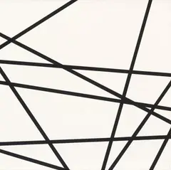 10 lignes au hazard, no.75084, no.2 by François Morellet, 1975, Acrylic on canvas, sold Dec 2016