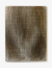 Feu du hasard by Bernard Aubertin, 1999, Oil, matches, and traces of fire on wood, offered Dec 2016