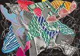 Frank Stella, Hudson River Vally, 1996, Colour silkscreen and colour lithograph on card