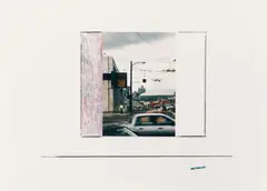 Petra Wunderlich, Düsseldorfer Fotomappe, 1980-1991, Portfolio containing 4 photographs, printed 1991: 2 chromogenic prints on Kodak-Professional paper, 1 gelatin silver print and 1 black and white photograph on RC paper by Agfa. From