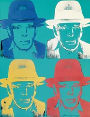 Joseph Beuys by Andy Warhol, 1980/1983, Colour silkscreen on Lenox museum board, sold Dec 2016