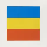 Blue Yellow Red by Ellsworth Kelly, 1970-73, Screenprint on cardboard, sold Dec 2016