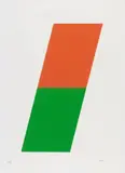 Orange Green by Ellsworth Kelly, 1970, Original colour lithograph on cardboard, sold Dec 2016