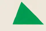 Blinky Palermo, Untitled (Grünes Dreieck), Around 1970, Gouache on card
